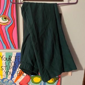 Forrest green faux shade pants